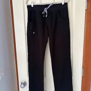 Figs Kade Cargo Scrub Pant, Black, Medium Tall